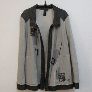 Bohemian hand painted lightweight casual jacket